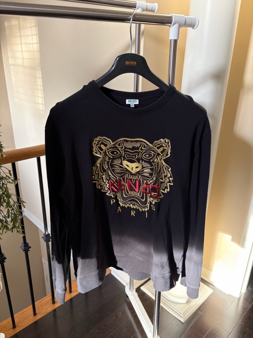 Kenzo Black Tiger Logo Sweatshirt